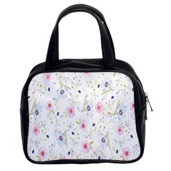 Background-flower Beatiful Classic Handbag (two Sides) by nateshop