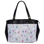 Background-flower Beatiful Oversize Office Handbag Front