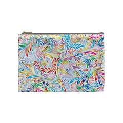 Floral Pattern Cosmetic Bag (medium)