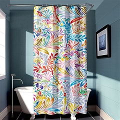 Floral Pattern Shower Curtain 36  X 72  (stall)  by nateshop