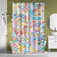 Floral Pattern Shower Curtain 48  X 72  (small)  by nateshop