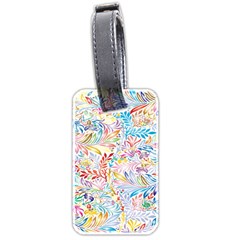 Floral Pattern Luggage Tag (two Sides) by nateshop