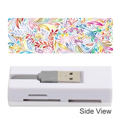 Floral Pattern Memory Card Reader (stick) by nateshop