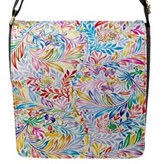 Floral Pattern Flap Closure Messenger Bag (s) by nateshop