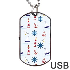 Lighthouse Dog Tag Usb Flash (one Side) by nateshop