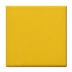 Geometric-pattern-yellow Tile Coaster