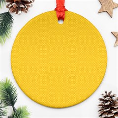 Geometric-pattern-yellow Ornament (Round)