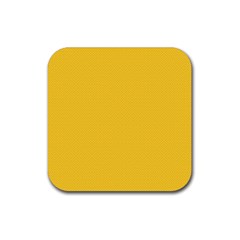 Geometric-pattern-yellow Rubber Coaster (Square)