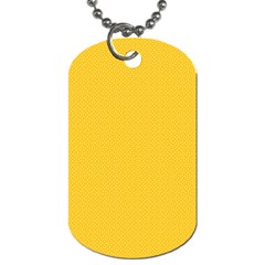 Geometric-pattern-yellow Dog Tag (Two Sides)