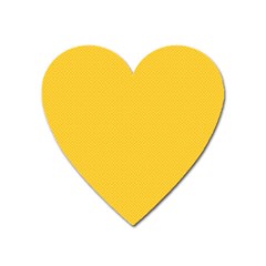 Geometric-pattern-yellow Heart Magnet by nateshop