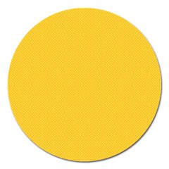 Geometric-pattern-yellow Magnet 5  (round) by nateshop