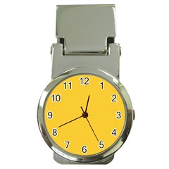 Geometric-pattern-yellow Money Clip Watches