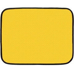 Geometric-pattern-yellow Double Sided Fleece Blanket (Mini) 