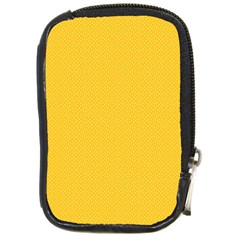 Geometric-pattern-yellow Compact Camera Leather Case