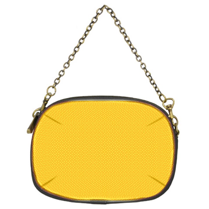 Geometric-pattern-yellow Chain Purse (Two Sides)