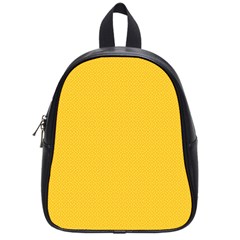 Geometric-pattern-yellow School Bag (small) by nateshop