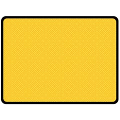 Geometric-pattern-yellow Fleece Blanket (Large) 