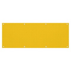 Geometric-pattern-yellow Banner and Sign 8  x 3 