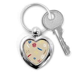 Pattern-star Moca Key Chain (heart) by nateshop