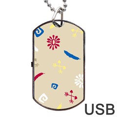 Pattern-star Moca Dog Tag Usb Flash (one Side) by nateshop