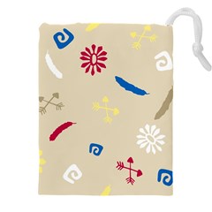 Pattern-star Moca Drawstring Pouch (5xl) by nateshop