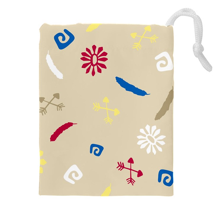 Pattern-star Moca Drawstring Pouch (4XL)