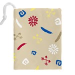 Pattern-star Moca Drawstring Pouch (4XL) Back