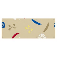 Pattern-star Moca Banner And Sign 8  X 3 