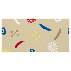 Pattern-star Moca Banner And Sign 8  X 4 