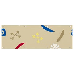 Pattern-star Moca Banner And Sign 9  X 3 