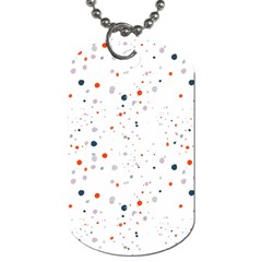 Background-round Spots Dog Tag (one Side) by nateshop