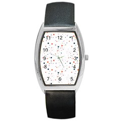 Background-round Spots Barrel Style Metal Watch by nateshop