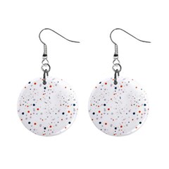 Background-round Spots Mini Button Earrings by nateshop