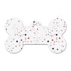 Background-round Spots Dog Tag Bone (two Sides) by nateshop