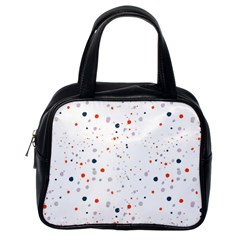 Background-round Spots Classic Handbag (one Side) by nateshop