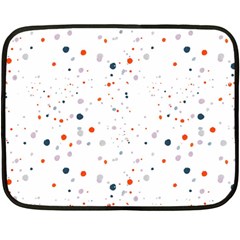 Background-round Spots Double Sided Fleece Blanket (mini)  by nateshop