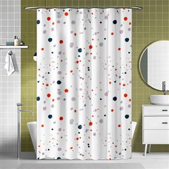 Background-round Spots Shower Curtain 48  X 72  (small)  by nateshop