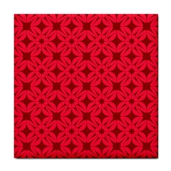 Red-star Tile Coaster by nateshop