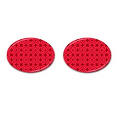 Red-star Cufflinks (Oval)