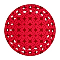 Red-star Ornament (Round Filigree)