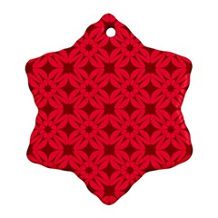 Red-star Ornament (Snowflake)