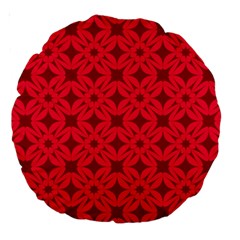 Red-star Large 18  Premium Round Cushions