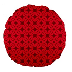 Red-star Large 18  Premium Flano Round Cushions