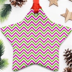 Mave,chevron,white,navi,purple Ornament (star) by nateshop