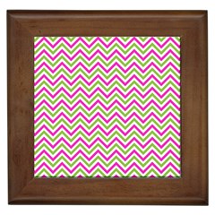 Mave,chevron,white,navi,purple Framed Tile by nateshop