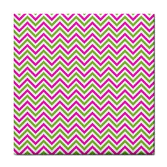 Mave,chevron,white,navi,purple Tile Coaster by nateshop