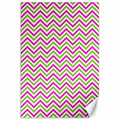 Mave,chevron,white,navi,purple Canvas 20  X 30  by nateshop