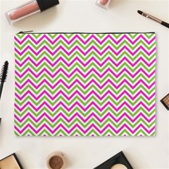 Mave,chevron,white,navi,purple Cosmetic Bag (xl) by nateshop