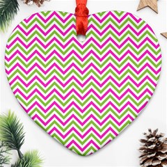 Mave,chevron,white,navi,purple Heart Ornament (two Sides) by nateshop