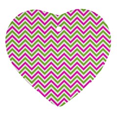 Mave,chevron,white,navi,purple Heart Ornament (two Sides) by nateshop